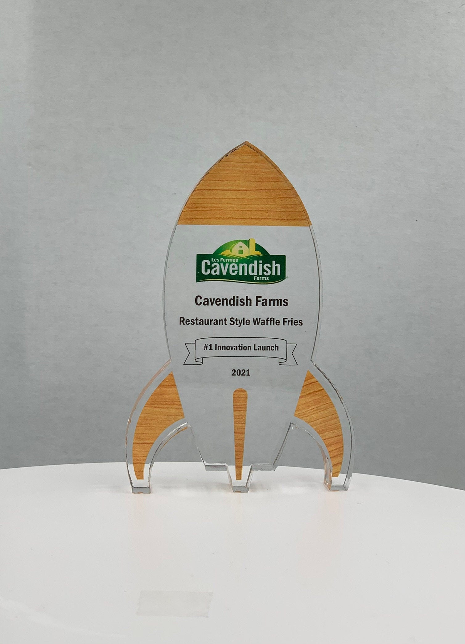 Rocket Trophy / USA Flag Themed Trophy / STEM Award / NASA Space Trophy / Pattern Prints - Acrylic with Color Prints - Free Customization