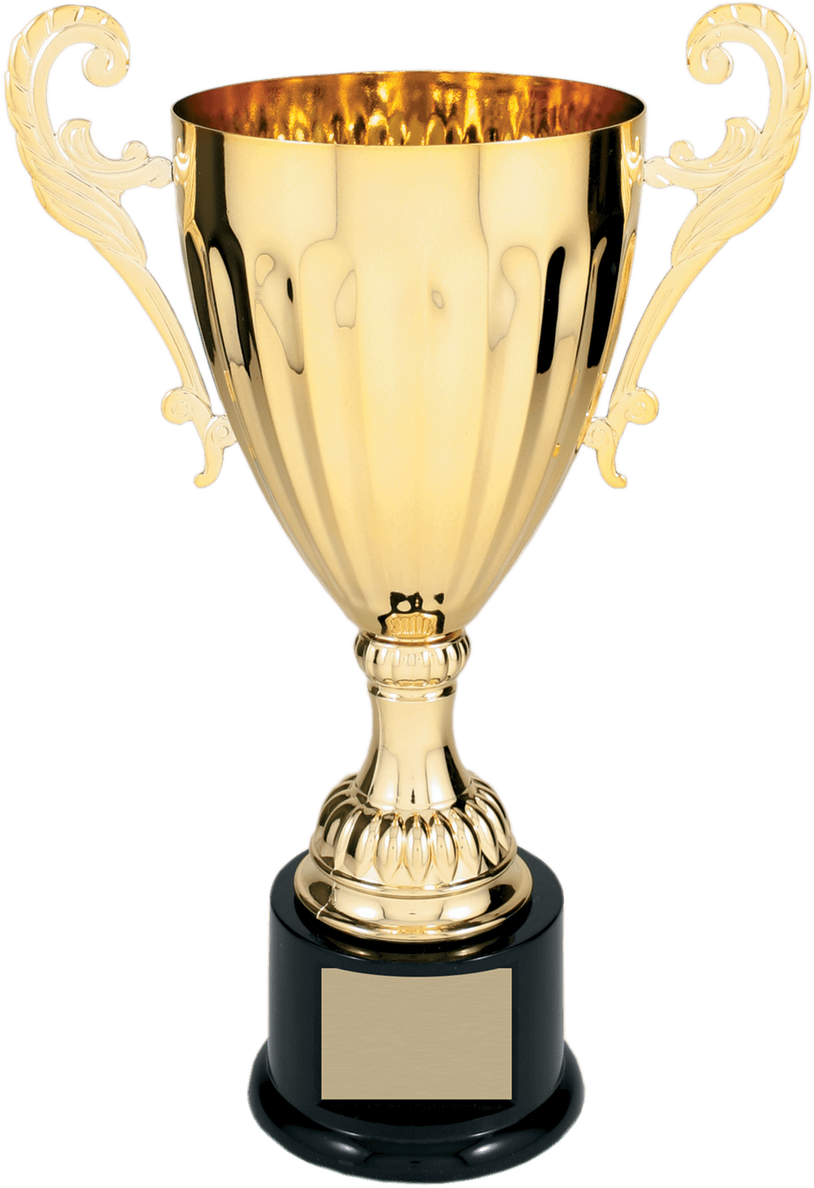 Gold Completed Metal Cup Trophy on Plastic Base/Metal Cups