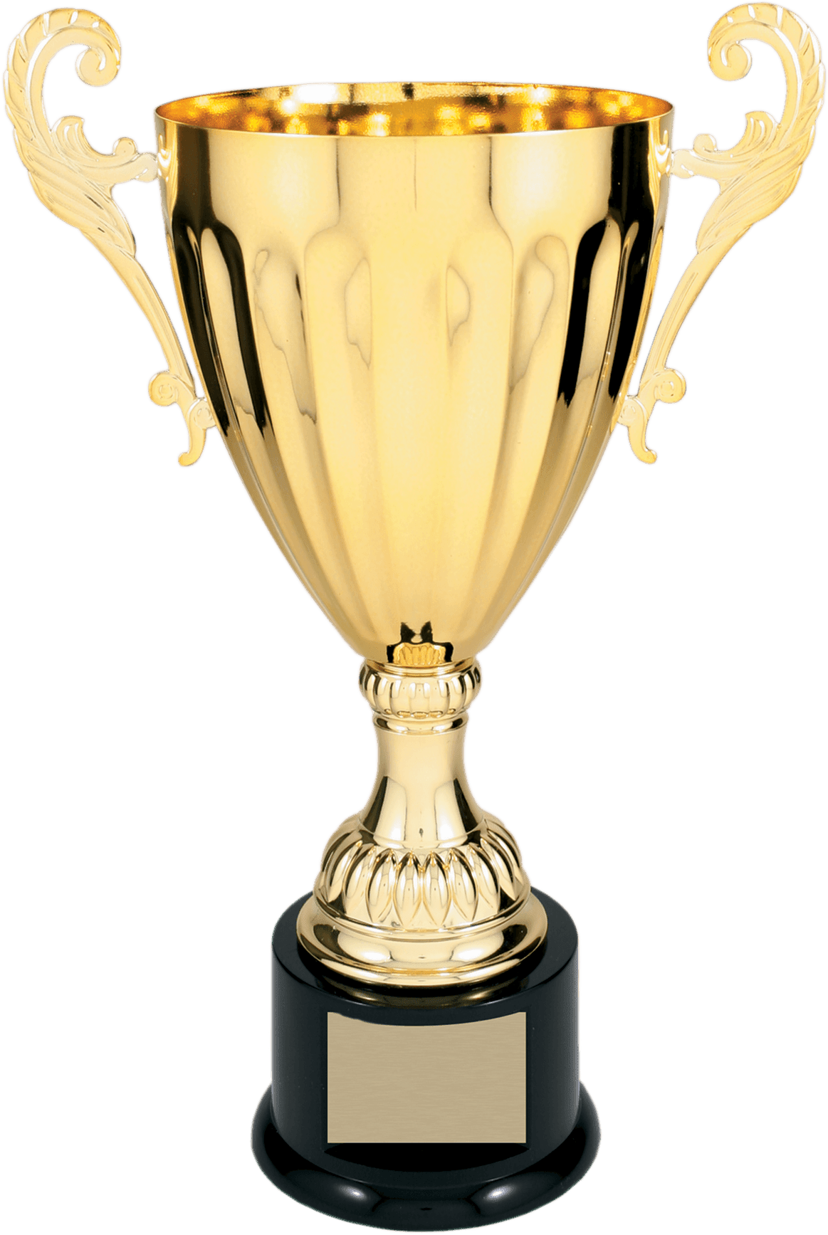 Gold Completed Metal Cup Trophy on Plastic Base/Metal Cups