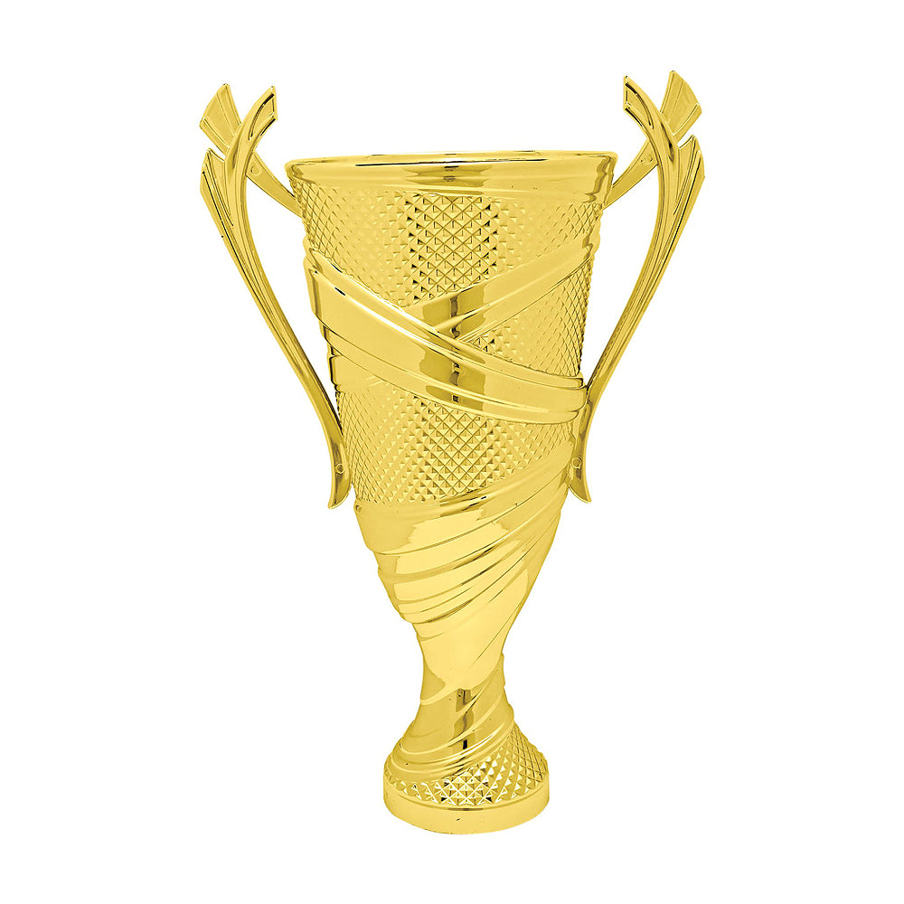 Gold Plastic Textured Cup