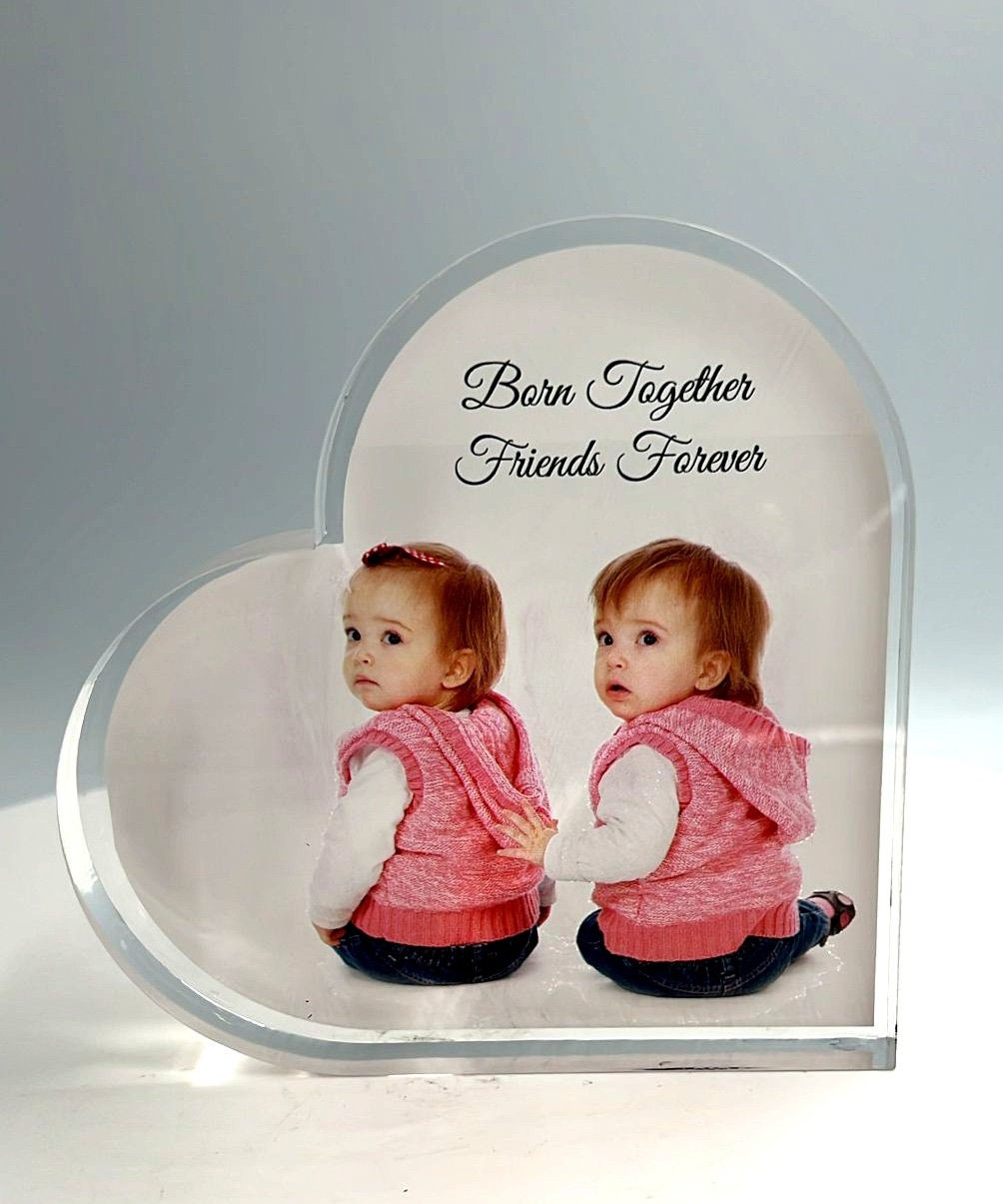 Acrylic Photo Heart - Valentine&