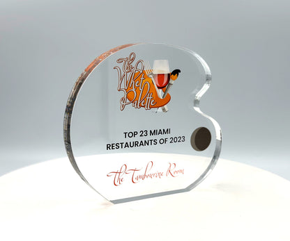 Artist Award / Drawing, Painting Award / Palette Acrylic Trophy / Tech Gift - Acrylic with Color Prints - Free Customization