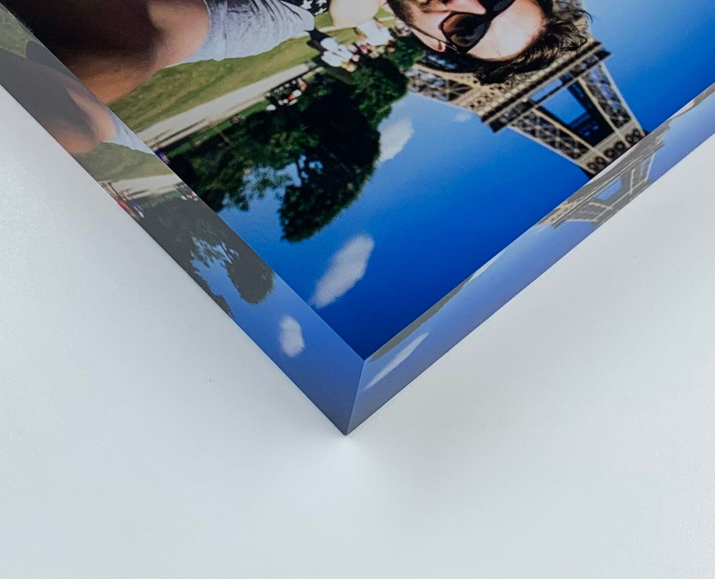 Acrylic Glass Photo Frame Block, Custom Acrylic Photo, Crystal Glass Photo, Wedding Gift, Valentines Gift, Rich Premium Color Prints