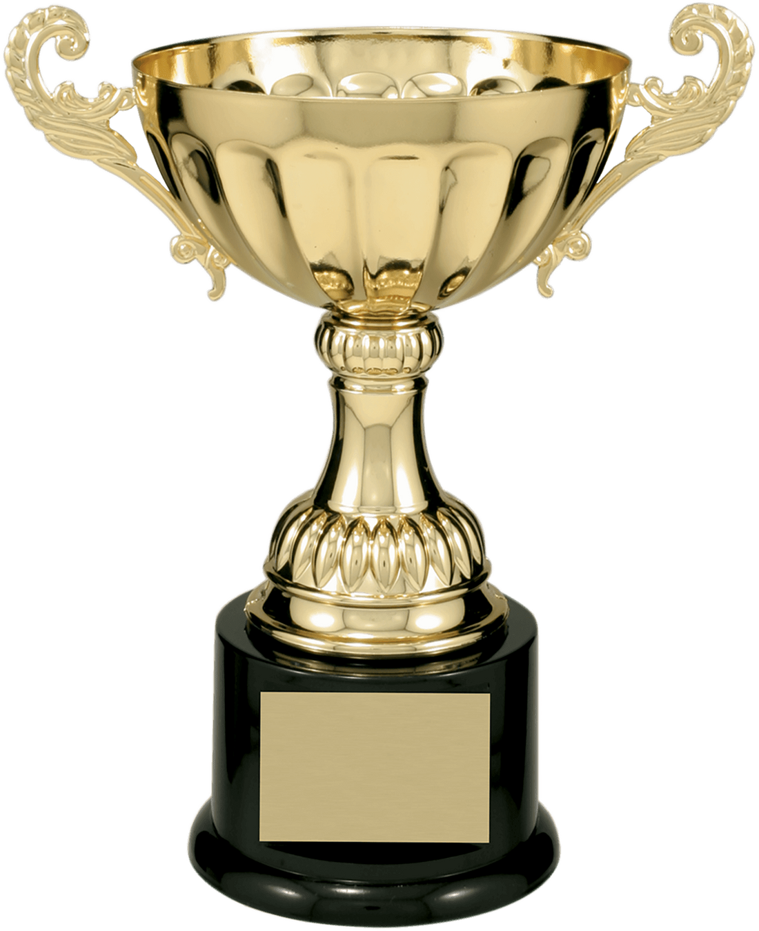 Gold Completed Metal Cup Trophy on Plastic Base/Metal Cups