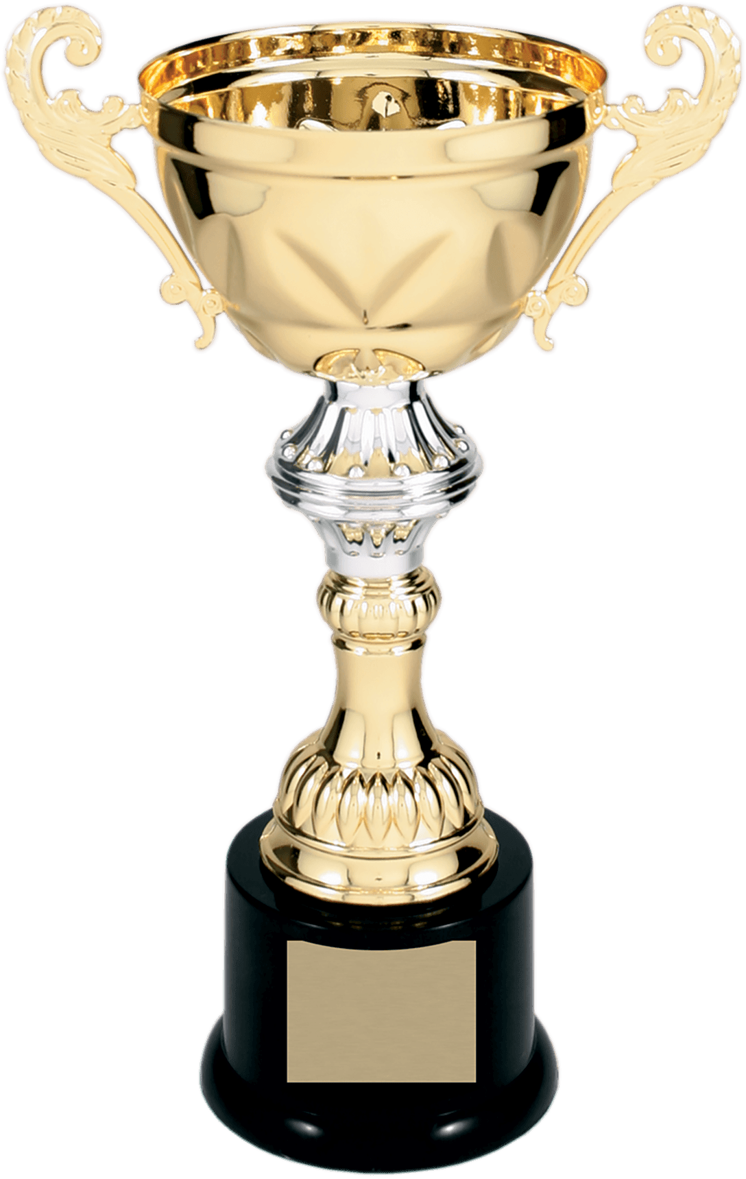 Gold Completed Metal Cup Trophy on Plastic Base/Metal Cups
