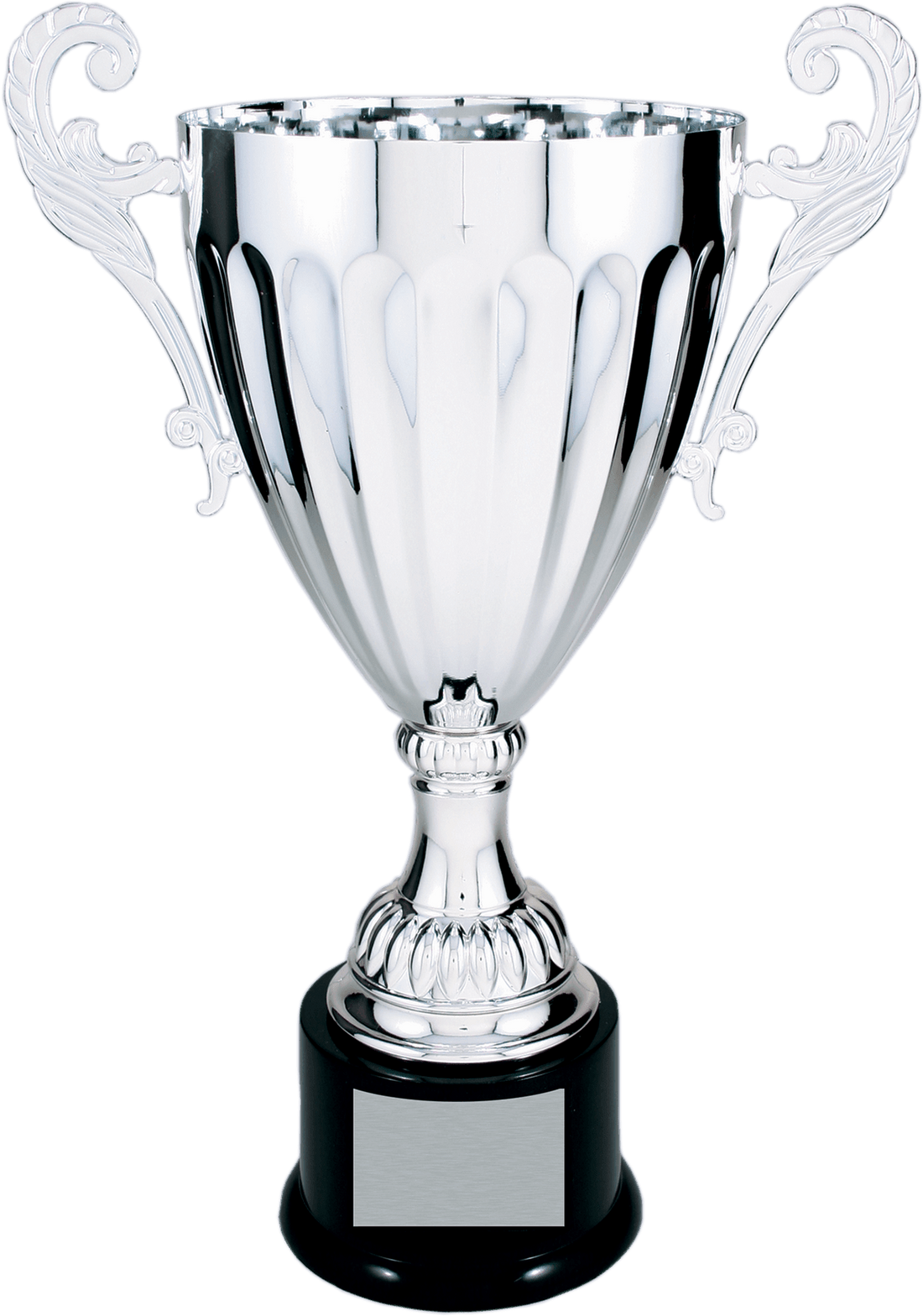 Silver Completed Metal Cup Trophy on Plastic Base/Metal Cups