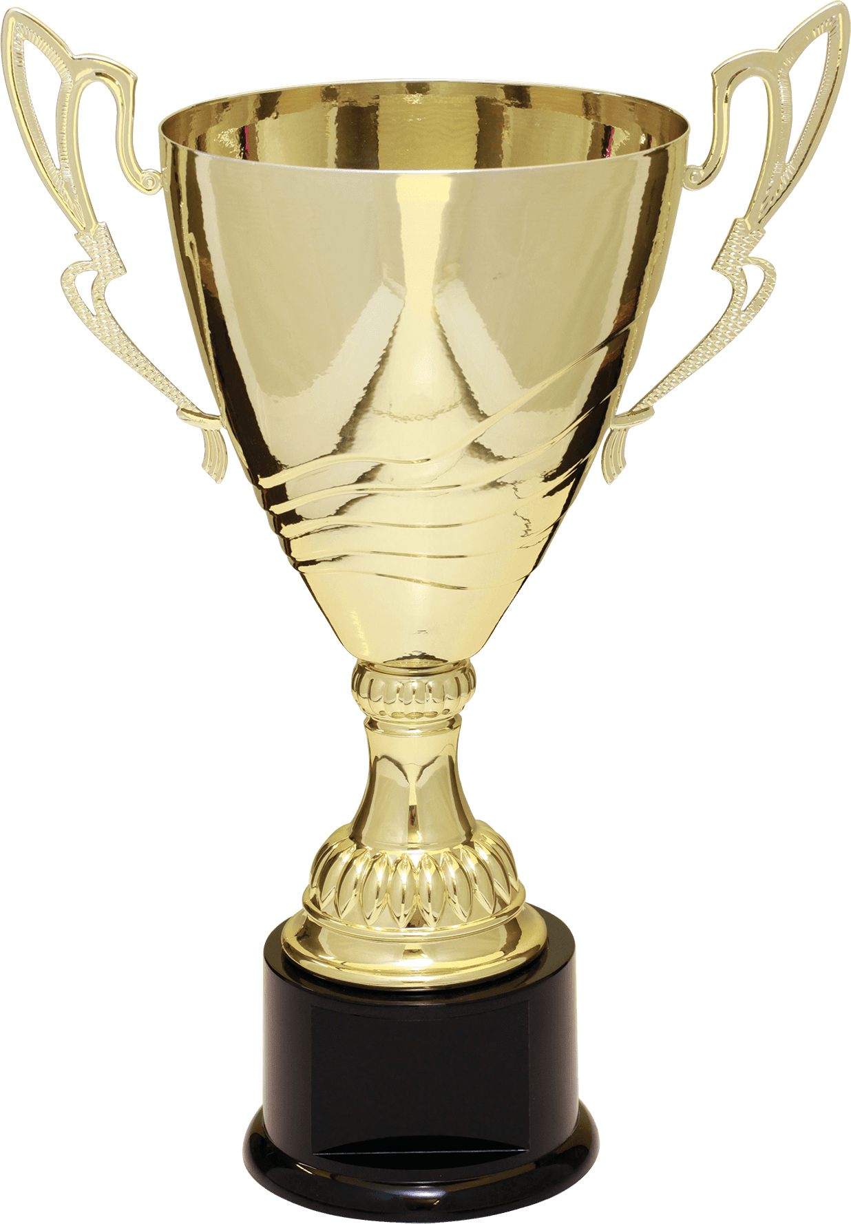 Gold Completed Metal Cup Trophy on Plastic Base/Metal Cups