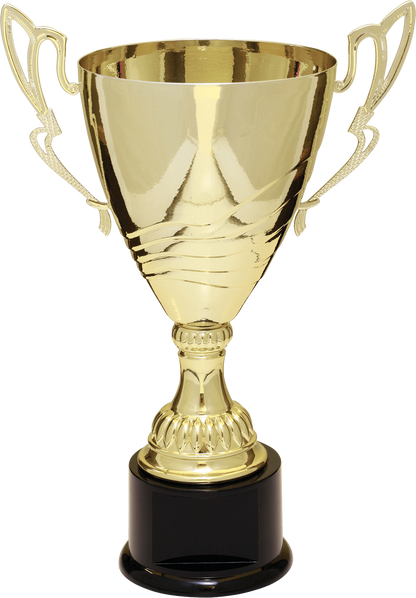 Gold Completed Metal Cup Trophy on Plastic Base/Metal Cups