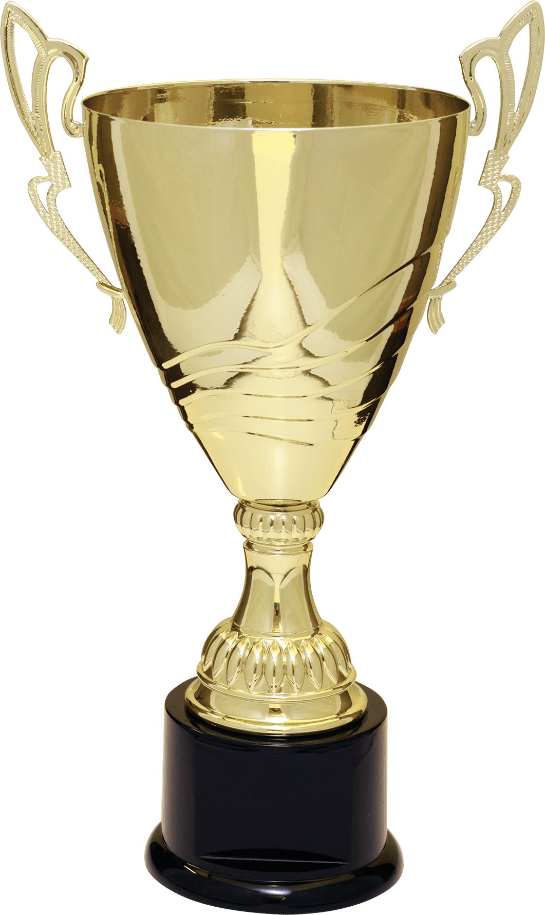 Gold Completed Metal Cup Trophy on Plastic Base/Metal Cups