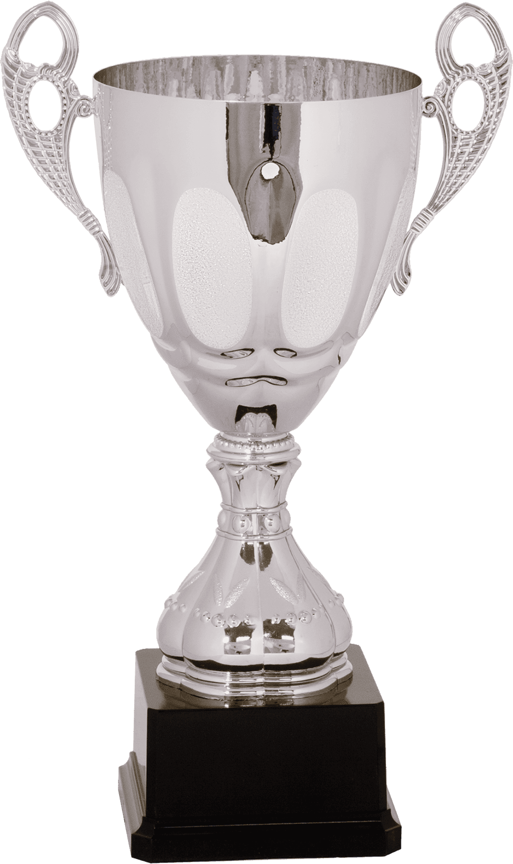 Silver Completed Metal Cup Trophy on Plastic Base/Metal Cups
