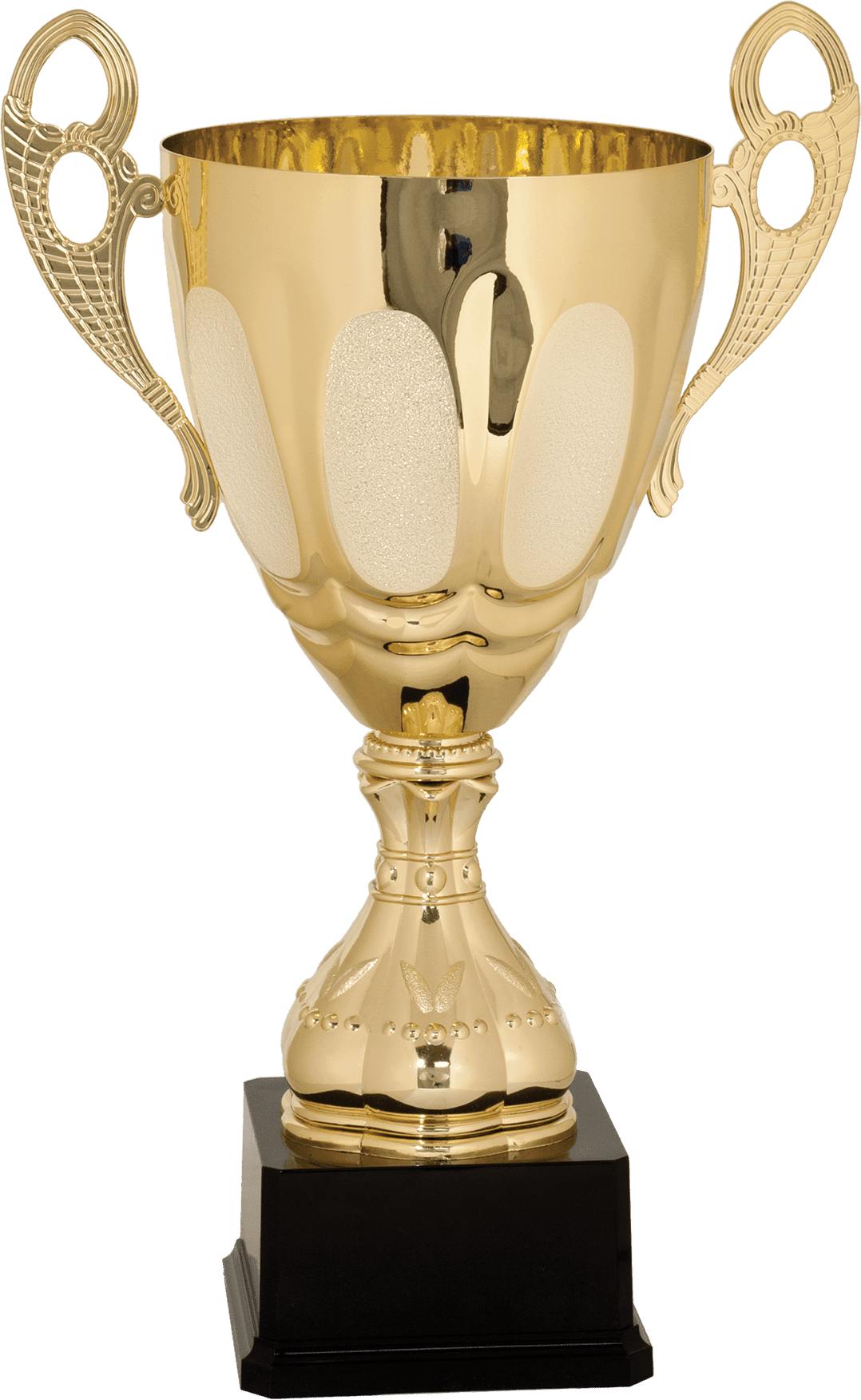 Gold Completed Metal Cup Trophy on Plastic Base/Metal Cups