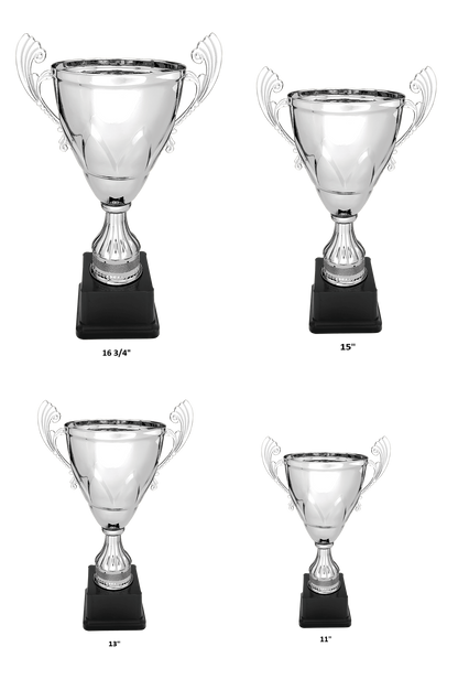 Silver Completed Metal Cup on Plastic Base/Metal Cups