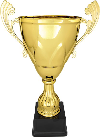 Gold Completed Metal Cup on Plastic Base/Metal Cups