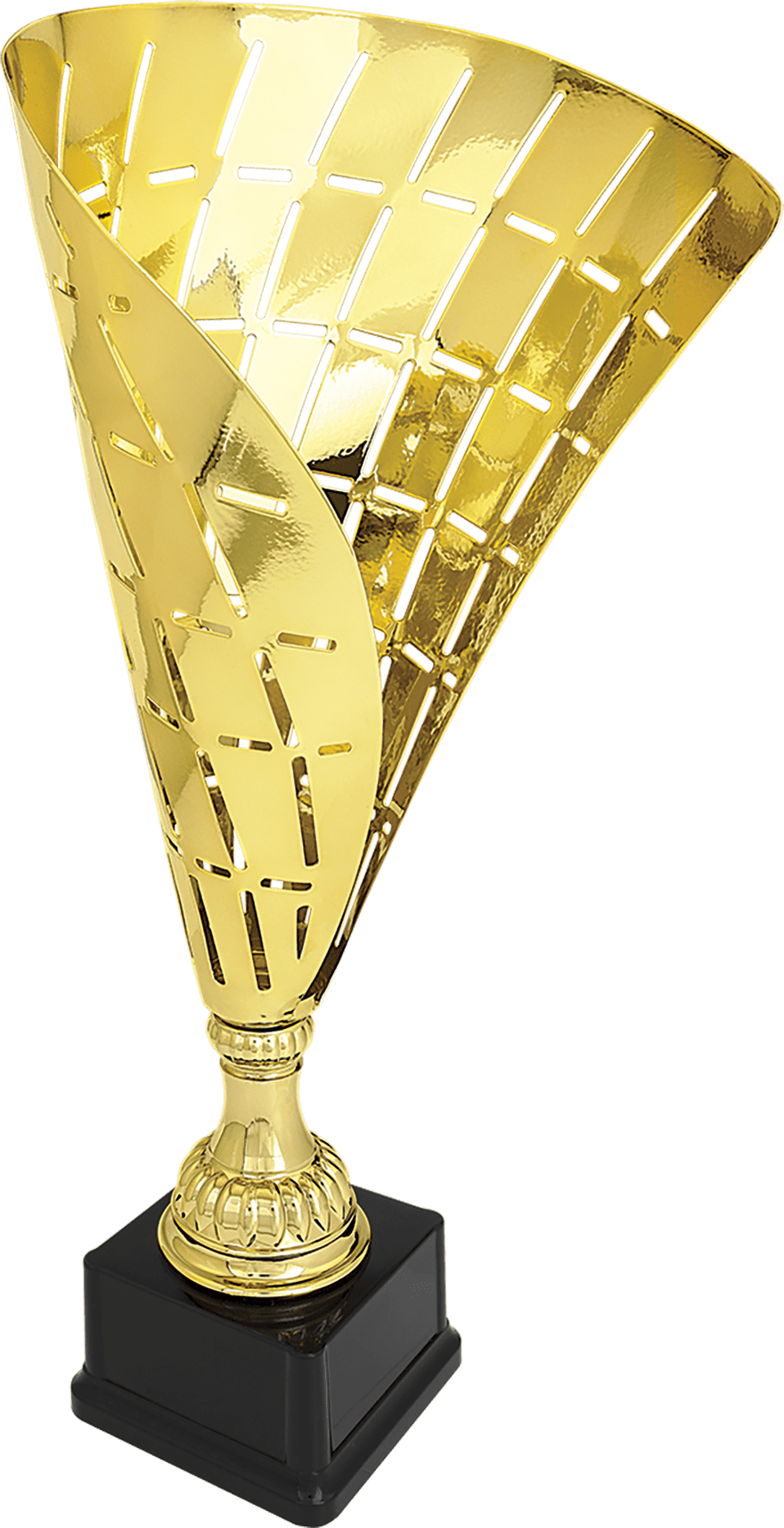 Gold Metal Flag Cup on Plastic Base/Metal Cups