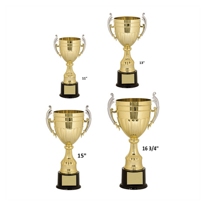 Gold/Silver Plastic Completed Cup Trophy/Plastic Cups