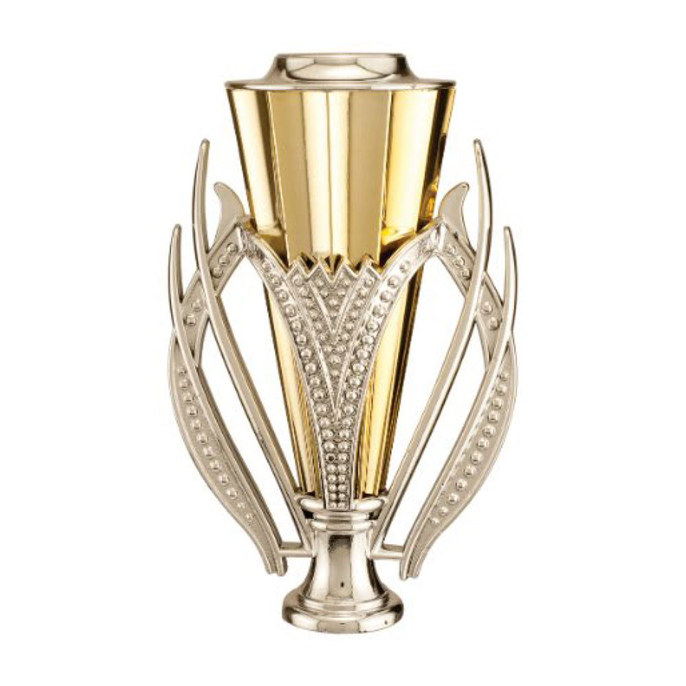 Silver/Gold Plastic Cup with Lid