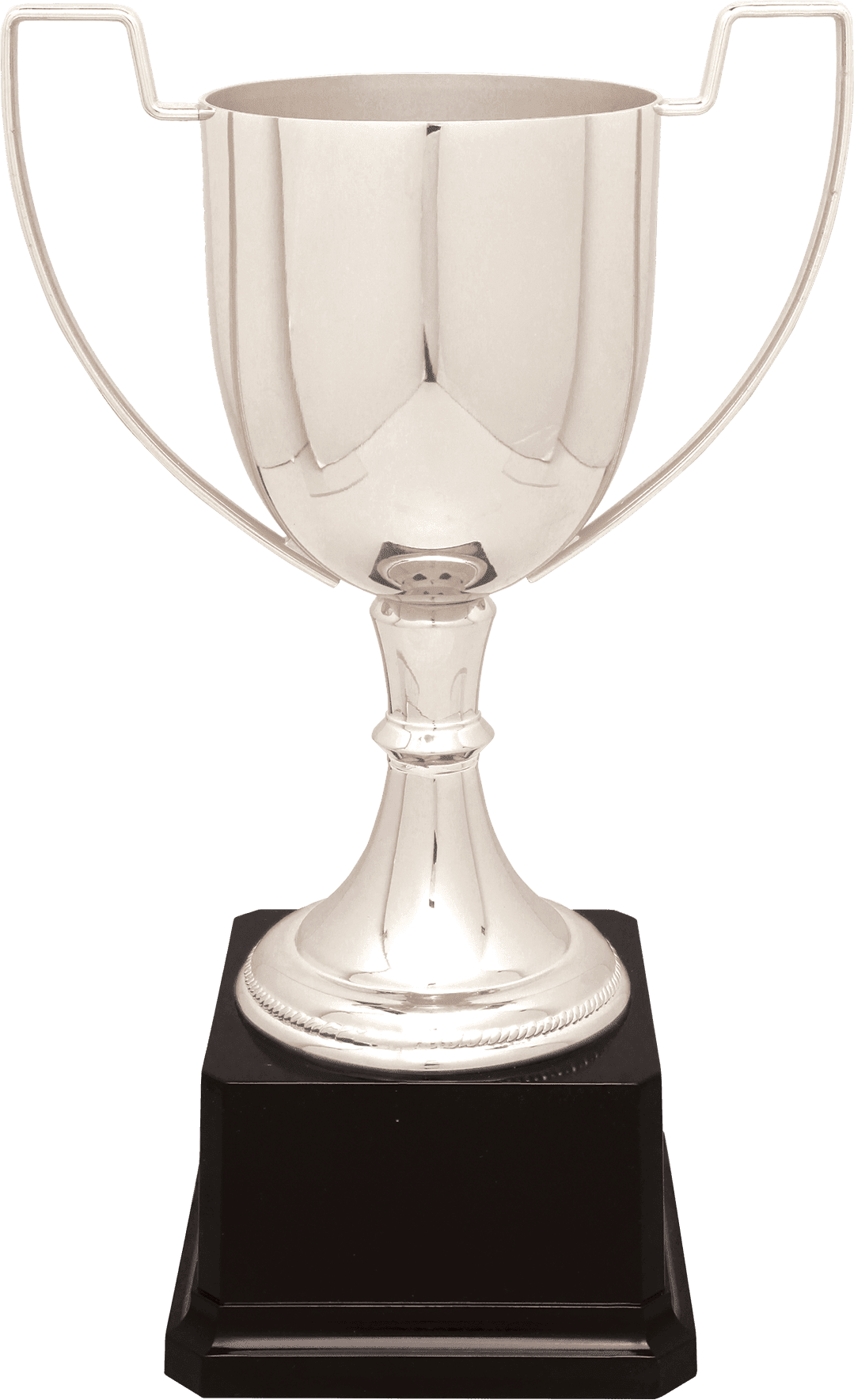 Silver Completed Zinc Cup Trophy on Plastic Base/Metal Cups