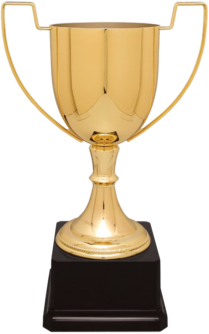 Gold Completed Zinc Cup Trophy on Plastic Base/Metal Cups