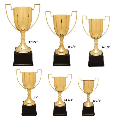 Gold Completed Zinc Cup Trophy on Plastic Base/Metal Cups