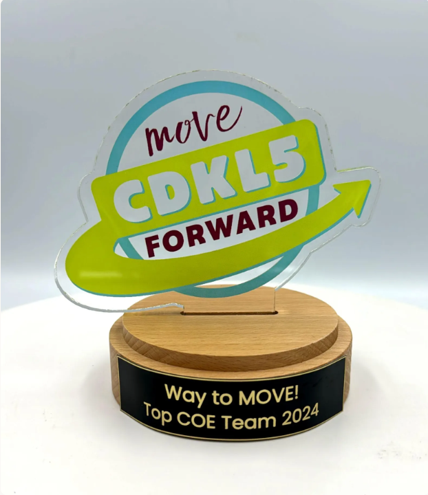 Custom Design Acrylic Trophy with Wood Base/Employee Recognition Award/STEM Award/Tech Gift - Acrylic with Color Prints - Free Customization