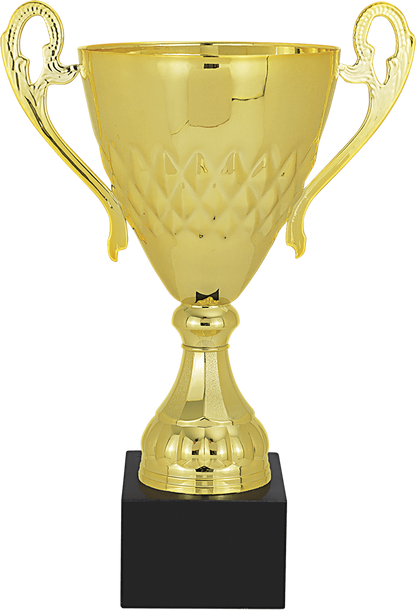 Gold Completed Metal Cup with Black Marble Base/Metal Cups