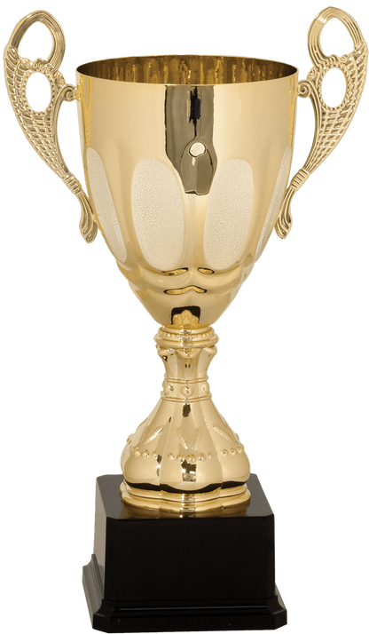 Gold Completed Metal Cup Trophy on Plastic Base/Metal Cups