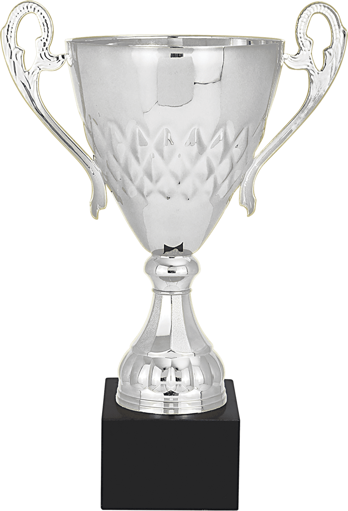 Silver Completed Metal Cup with Black Marble Base/Metal Cups