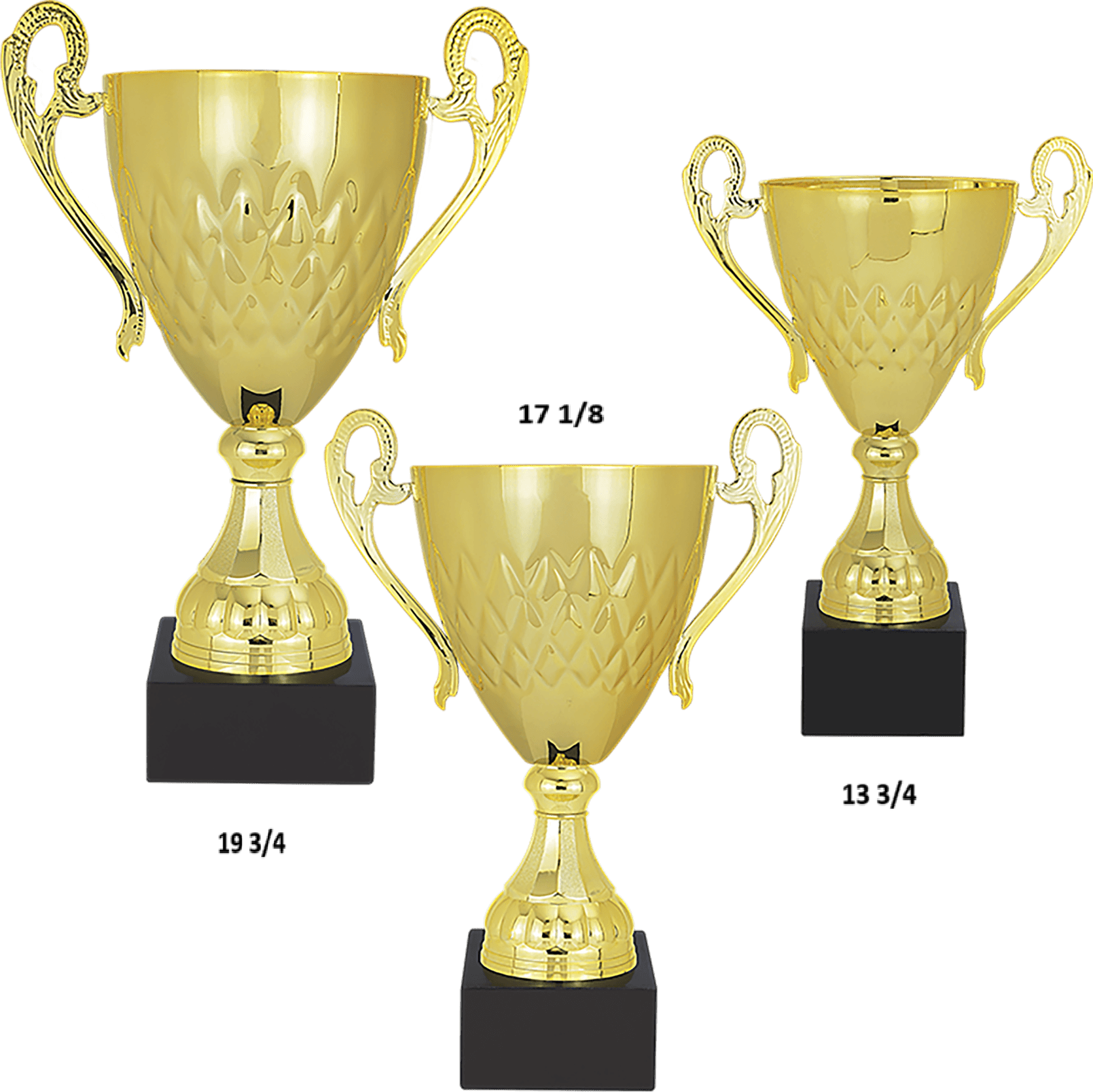 Gold Completed Metal Cup with Black Marble Base/Metal Cups